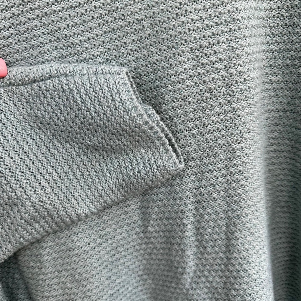 Free People FP Beach Blue Waffle Knit Sweater XS Oversized Tie Waist‎ Cozy - Picture 4 of 8